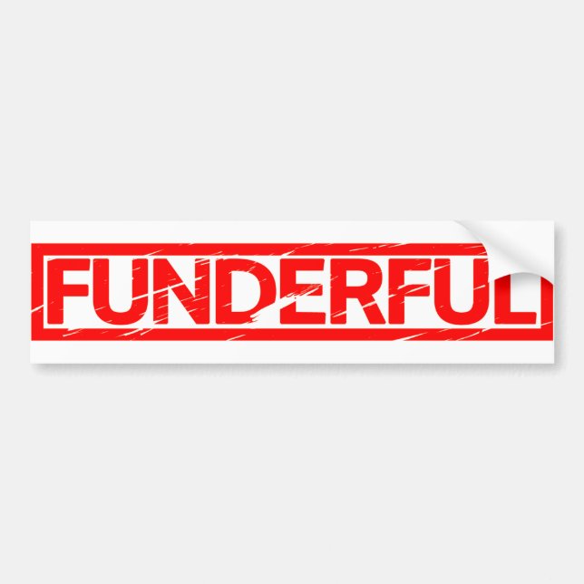 Funderful Stamp Bumper Sticker (Front)