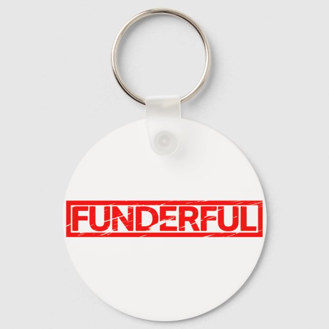 Funderful Stamp Keychain (Front)