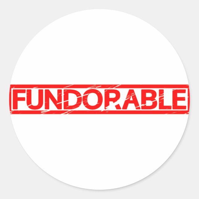 Fundorable Stamp Classic Round Sticker (Front)
