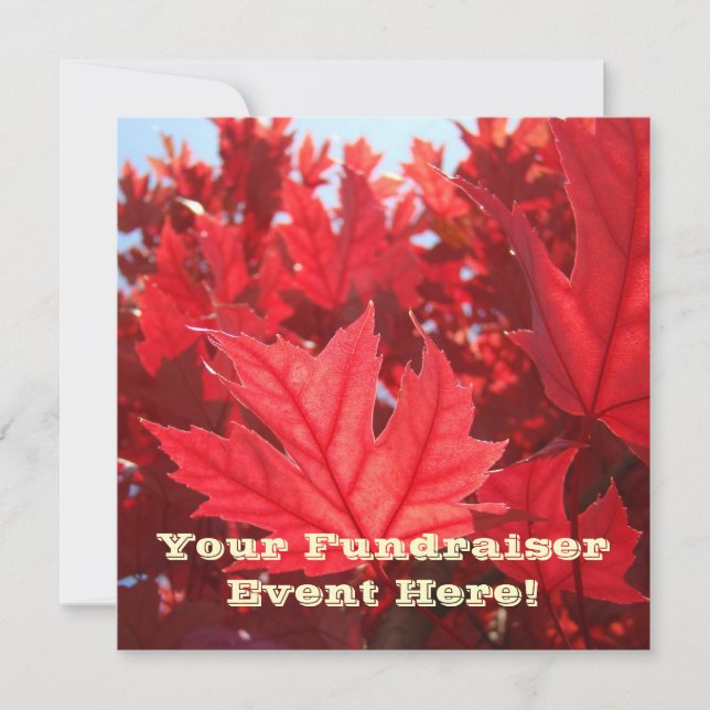 Fundraiser Event Invitation Card Announcements (Front)