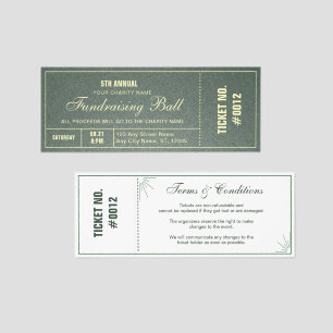 Fundraising Ball Charity Event Raffle Tickets