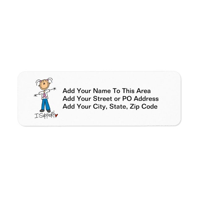 Fundraising I Support Label (Front)