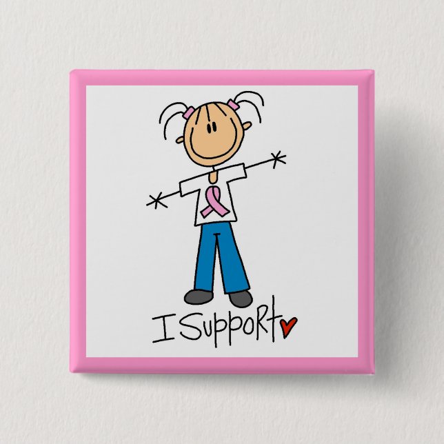Fundraising I Support Pinback Button (Front)