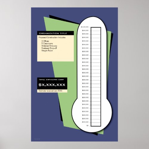Fundraising Thermometer Poster