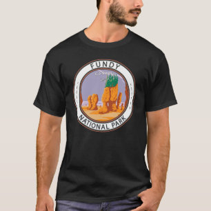 Fundy National Park Canada Vintage Badge T-Shirt