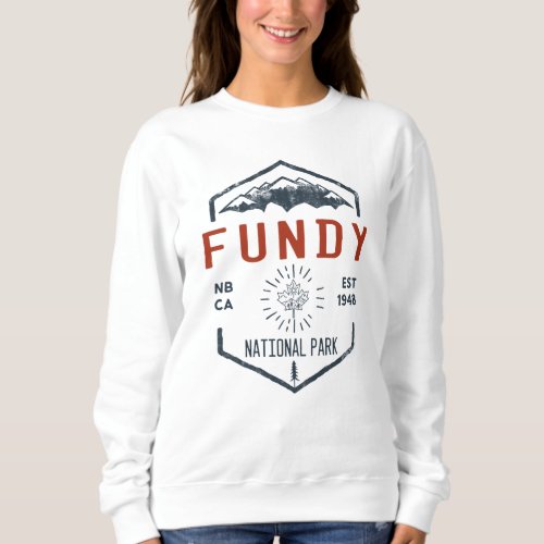 Fundy National Park Canada Vintage Distressed Sweatshirt