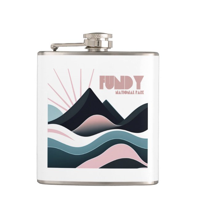 Fundy National Park Colored Hills Flask (Front)