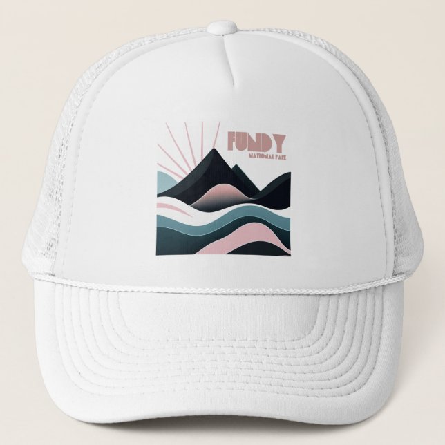 Fundy National Park Colored Hills Trucker Hat (Front)