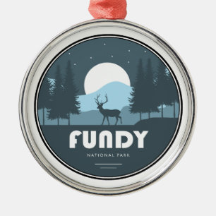 Fundy National Park Deer Metal Ornament