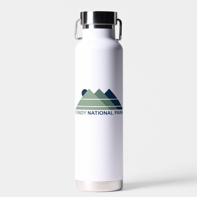 Fundy National Park Mountain Sun Water Bottle (Front)