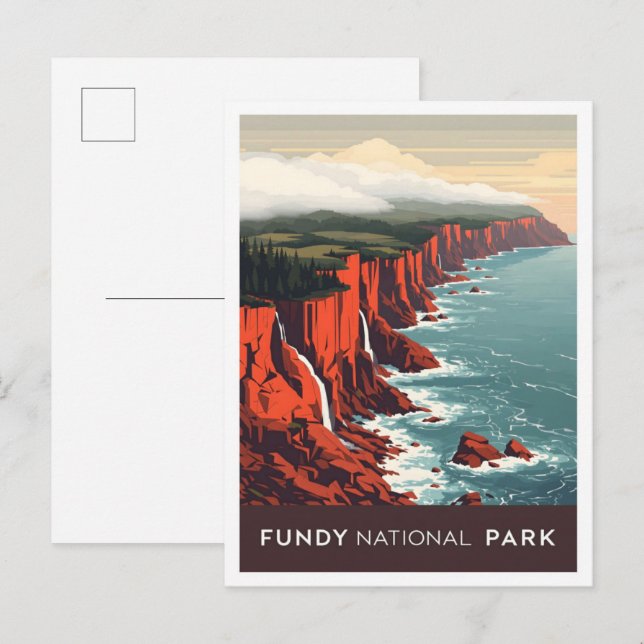 Fundy National Park New Brunswick Canada Travel Postcard (Front/Back)