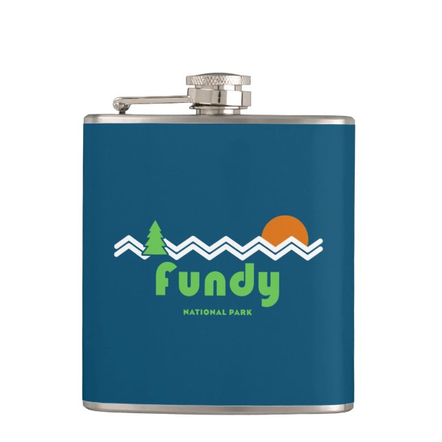 Fundy National Park Retro Flask (Front)