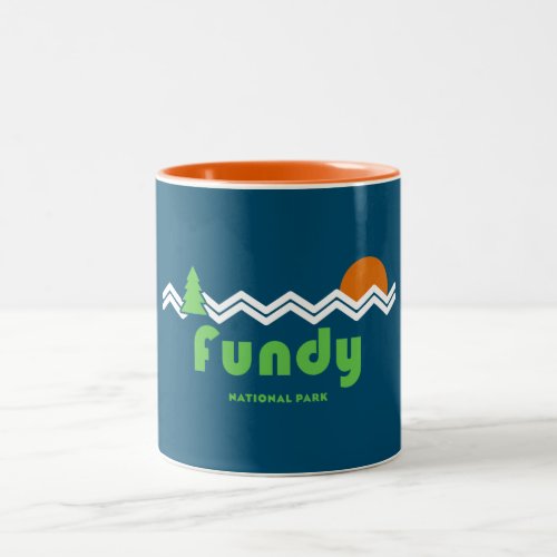 Fundy National Park Retro Two_Tone Coffee Mug