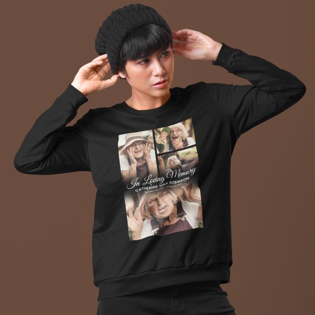 Funeral 4 Photo In Loving Memory Sweatshirt (Creator Uploaded)