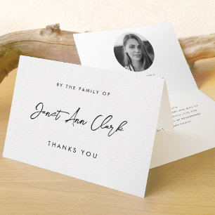 Funeral and Sympathy Thank You Folded Card