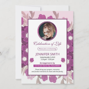 Funeral Announcement and Invitation