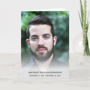 Funeral Bereavement Custom Photo Sympathy Memorial Letterpress Thank You Card