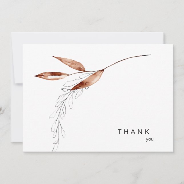 Funeral Bereavement Fall Thank You (Front)