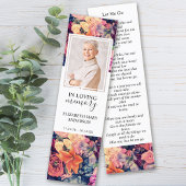Funeral Bookmark Moody Floral