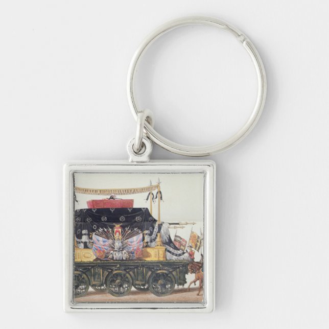 Funeral Car of the Duke of Wellington, 1853 Keychain (Front)