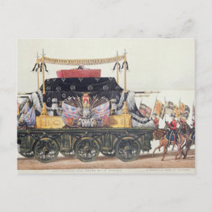 Funeral Car of the Duke of Wellington, 1853 Postcard