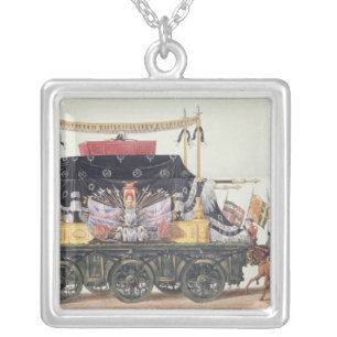 Funeral Car of the Duke of Wellington, 1853 Silver Plated Necklace