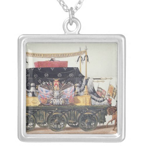 Funeral Car of the Duke of Wellington 1853 Silver Plated Necklace