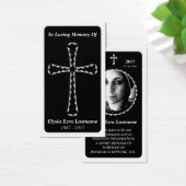 funeral card . elegant cross (Desk)