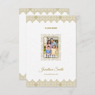 Funeral card template