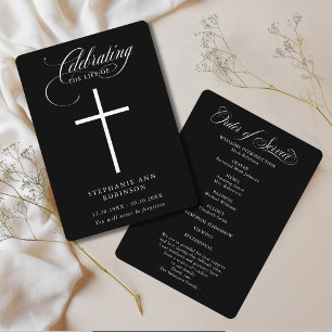 Funeral Celebration of Life Order of Service Program