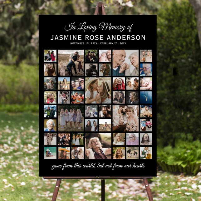 Funeral Celebration of Life Photo Collage Foam Board (Creator Uploaded)