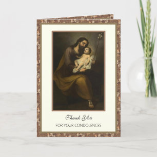 Funeral Celebration of Life Thank You Religious Card