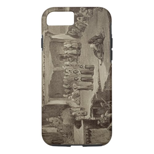 Funeral Ceremony in the Ruins at Akhaltchi Dagest iPhone 87 Case