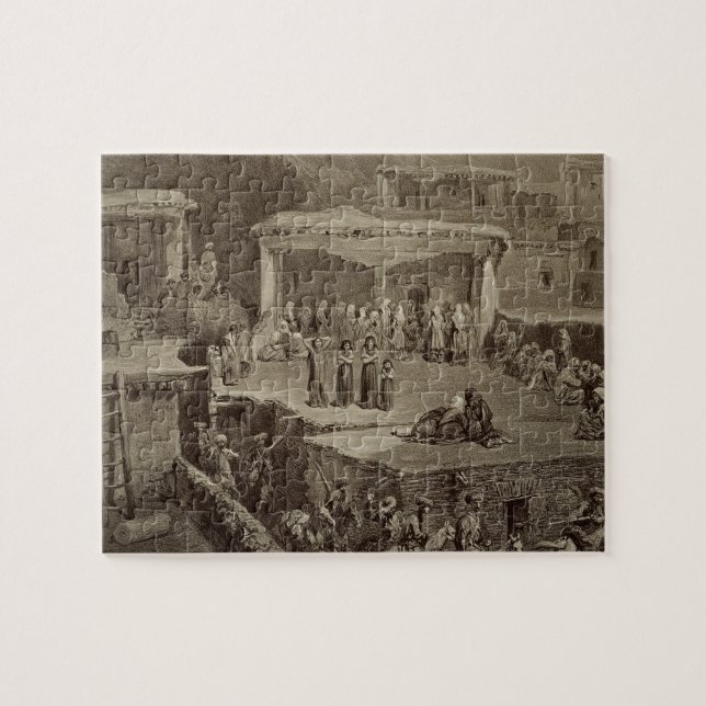 Funeral Ceremony in the Ruins at Akhaltchi, Dagest Jigsaw Puzzle (Horizontal)