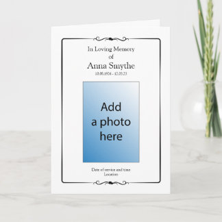 Funeral | Classic Order of Service Program