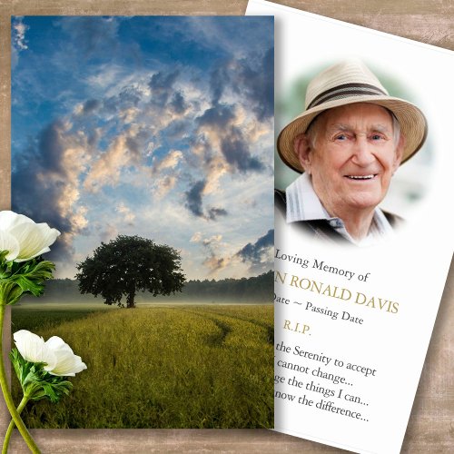 Funeral Clouds Memorial Prayer Sympathy Cards