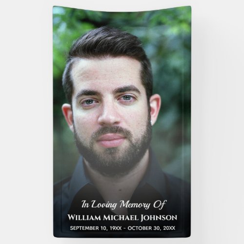 Funeral Custom Photo Bereavement In Loving Memory Banner