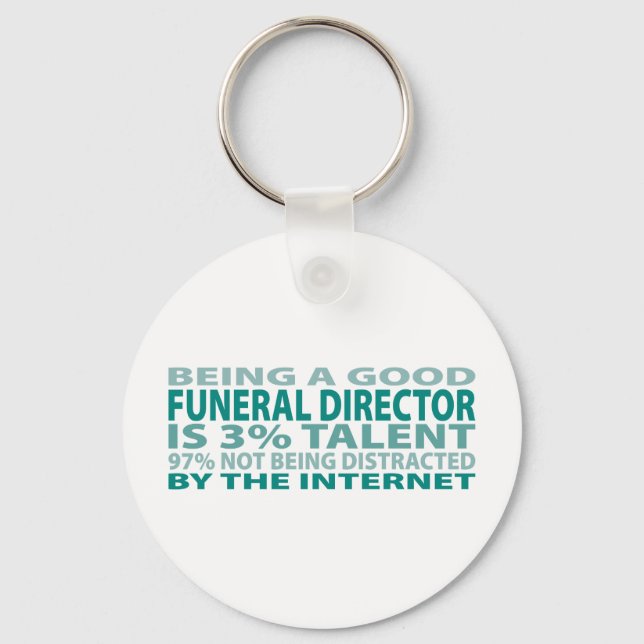 Funeral Director 3% Talent Keychain (Front)