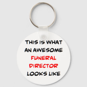 funeral director, awesome keychain