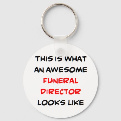 funeral director awesome keychain