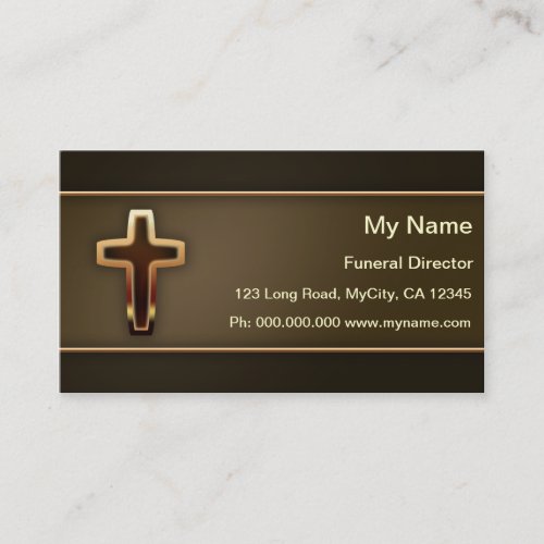 Funeral Director Business Card