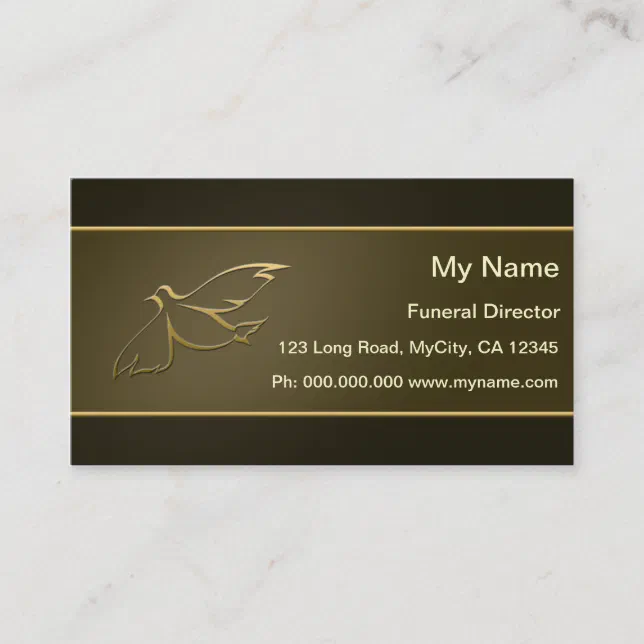 Funeral Director Business Card Zazzle