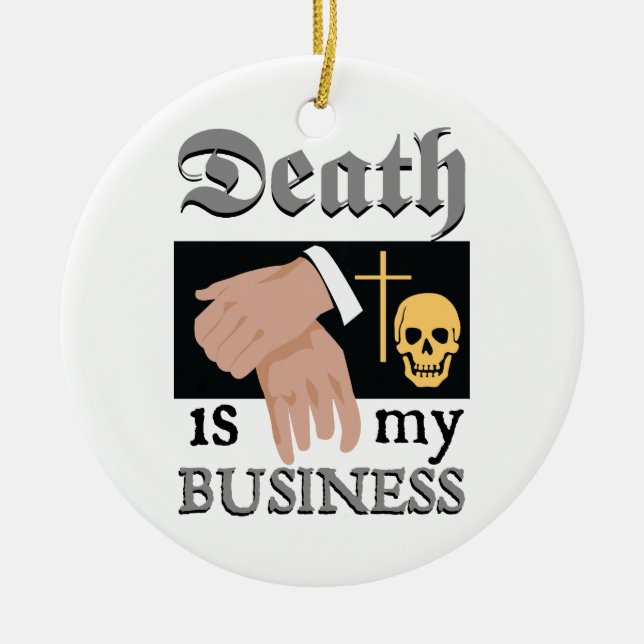 Funeral Director Ceramic Ornament (Front)