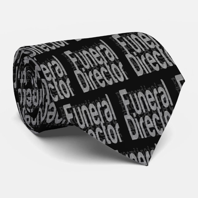 Funeral Director Extraordinaire Neck Tie (Rolled)