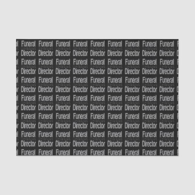 Funeral Director Extraordinaire Tissue Paper (Front)