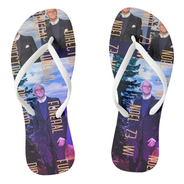 Funeral Director Flip Flops (Footbed)