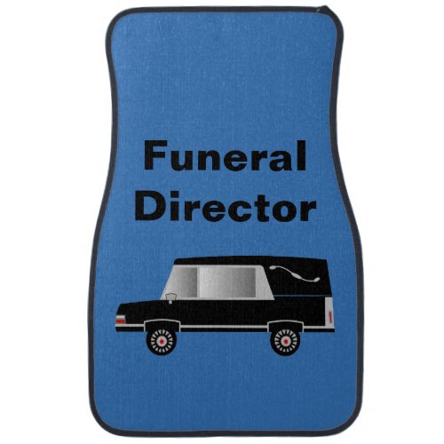 Funeral Director Hearse Car Mats Blue