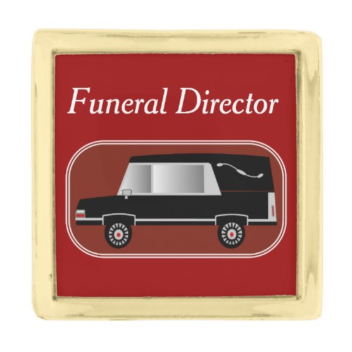 Funeral Director Lapel Pin Red