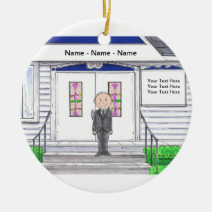 Funeral Director - Male Ceramic Ornament