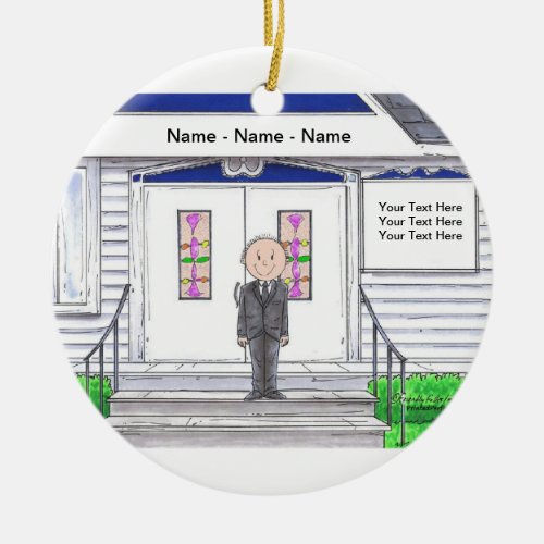 Funeral Director _ Male Ceramic Ornament